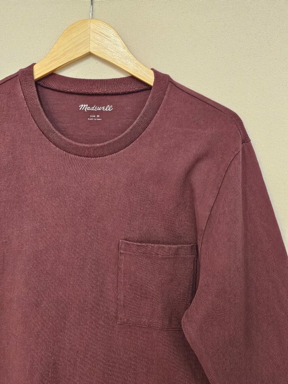 Madewell Relaxed Long Sleeve Tee M